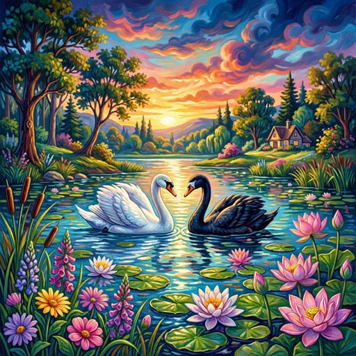 heart-shaped-swan-twilight